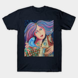 Song About Home Watercolor Illustration T-Shirt